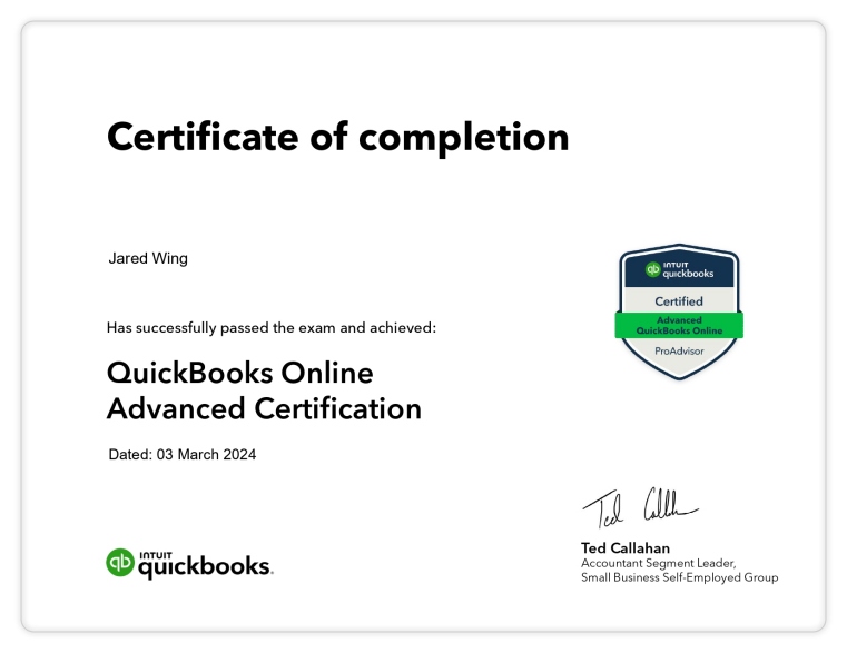 quickbooksonlineadvancedcertification jared wing page 0001